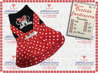 Vestido Jardineira Minnie